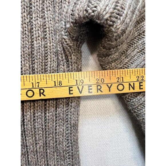 Soft Surroundings Womens Wool Turtleneck Pullover Sweater Ribbed Knit Sz L Brown - Picture 8 of 10